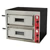 Bakermax EP-1-SDE Black Panther pizza deck oven double deck 6 × 30 cm, 14.4 kW 415 V, stainless and black finish, Australia