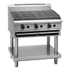 Waldorf CH8900G-LS 900mm commercial gas char grill on stand