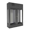 Fagor FWC-2602-1CB Dual-Door Single Zone Wine Cellar, 154 Bottles, Black Finish, LED-lit Display