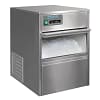 Polar GK031-A countertop ice machine 20kg output with 4kg storage, stainless steel – compact front view, Australia