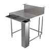 Simply Stainless SBM.CB.7.0900 coffee bench with glass rinser, 900mm, stainless steel – front view, Australia