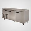 Anvil UBS1800(H) stainless steel under bar fridge, 610L, 2½ doors, 1800mm – front view, Australia