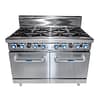 CookRite ATO-8B-F-NG 8 Burner Natural Gas Range with Static Oven – GasMark Certified