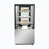 Bromic FD4T0660C-NR 4-tier cake display fridge 660mm wide, 300L, R290, LED lighting – front view, Australia