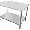 Kitchen Knock 631527 stainless steel flat workbench 400x800mm, timber underlay, compact design – Australia