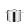 Kitchen Knock 073206 24.4L stainless steel stock pot with rolled edge and welded handles,