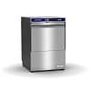 Washtech XU economy undercounter dishwasher/glasswasher, 500mm racks, stainless steel – front view, Australia