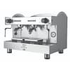 Bezzera BZB2016S2DE dual group espresso machine, 710×510×520 mm, heat-exchange boiler, stainless steel, Italy – three-quarter view, Australia