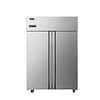Atosa Slimline Upright Double Door Freezer showcasing 1090L capacity, full stainless steel interior and exterior