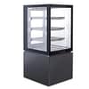 Anvil NDHV4730 4 tier hot display fridge 355L square glass stainless steel