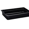 Kitchen Knock Polycarbonate Black Gastronorm Pan 1/1 GN with 100mm Depth, Food Safe and Durable