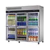 Turbo Air KR65-6G(HC) 6 Half Glass Door Display Fridge with 1868L Capacity and LED Lighting
