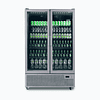 Bromic GM1100S-NR Upright Display Fridge with 1126L Capacity, Silver Finish & LED Lighting