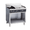 Cobra C9B 900mm two burner griddle gas cooktop open cabinet 84MJ stainless commercial cookline Australia