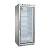 Thermaster HF600G S/S Stainless Steel Display Freezer with 620L Capacity and Triple-Glazed Glass Door