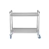 FED YC-102 Stainless Steel Trolley - Dual Shelves