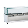 Anvil VRX1800 Glass Canopy Ingredient Unit with 8 GN Pan Capacity for Prep Benches