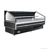 Thermaster STB1340 open multideck meat and deli display counter with fan-forced cooling, 1340 mm, 600 W, black finish – front view, Australia