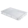 Anvil PTG0070 Stackable Pizza Tray showcasing 70mm depth & durable PE construction, ideal for bakery dough prep.