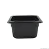 FED JW-P162B Heavy Duty Black Polypropylene 1/6 Gastronorm Pan with 65mm Depth
