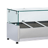 Anvil VRX1200 Glass Canopy Refrigerated Ingredient Unit with 4 GN Pan Capacity – 1200mm