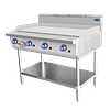 CookRite AT80G12G-F-NG 1200mm natural gas commercial hotplate, 100 MJ/h, stainless steel, 16mm plate, 4 burners, Australia