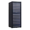 Thermaster WB-155B Dual Zone Medium Wine Cooler with 155 Bottle Capacity and Beech Wood Shelves