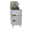 Anets AGG14T split‑pot gas tube fryer with inverted burners, 397mm, NG/ULPG, stainless steel – front view, Australia