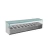 FED-X XVRX1800/380 Flat Glass Salad Bench – 1800mm GN 1/3 Benchtop Chiller