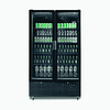Bromic GM1100B-NR 1126L black upright display fridge with glass doors