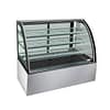 Bonvue SL830 chilled food display fridge, 900mm wide, 310L, curved triple-glass with black trim – Australia