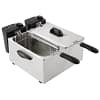 Caterlite GG199-A light duty twin tank fryer 2x3.5 litre 2x2.2 kW stainless steel countertop fryer, Australia