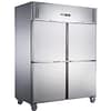 FED-X XURF1200S2V four door upright stainless steel freezer 1236L tropicalised -22 to -18°C with split doors and Dixell controller – Australia