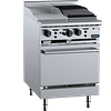 Verro VOV-GRP3-CBR3 combination oven with 300mm grill plate and 300mm char broiler, 600mm, NG/LPG, stainless steel, Australia