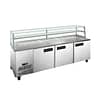 Thermaster SCB/21 Deluxe 3-Door Sandwich Prep Bar with 1000L Capacity and 11 × 1/3 GN Pan Slots