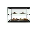 Sayl ADS0010 Two-Tier Ambient Display with Rear Sliding Perspex Doors and Tempered Glass