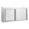 FED WC-0900 stainless steel wall cabinet, 900mm wide, with middle shelf – front view, Australia