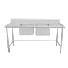 Kitchen Knock 631569 Stainless Steel Centre Sink Double Bench – 1800x700mm