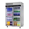 Turbo Air KR45-4G(HC) 1215L 4 Half Glass Door Display Fridge with Stainless Steel Interior