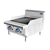 CookRite AT80G6C-C-NG 600mm natural gas char grill, 53MJ/h output, stainless steel body with cast iron grill – front view, Australia