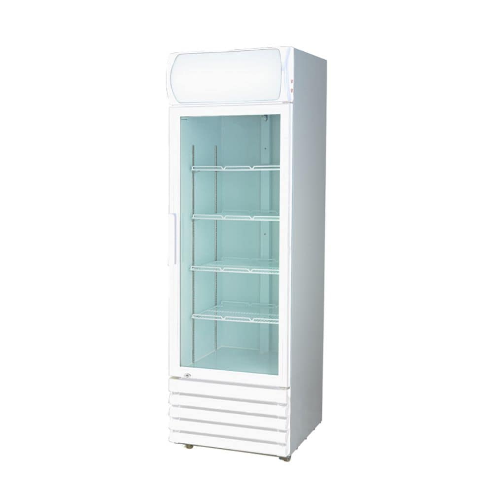 Thermaster Single Glass Door Colourbond Upright Drink Fridge White LG-540P - Image 2
