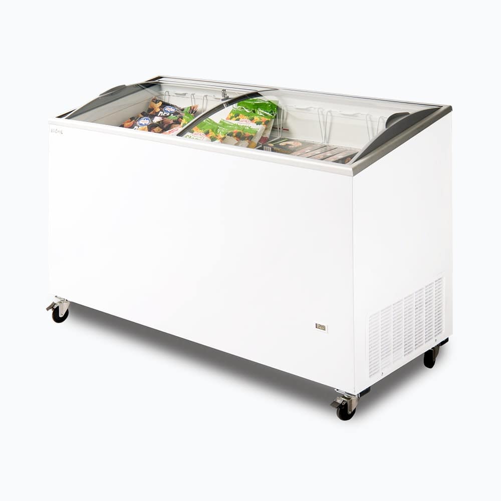 Bromic CF0500ATCG-NR Chest Freezer – 427L Curved Glass Top | 6-Star Retail Display - Image 3