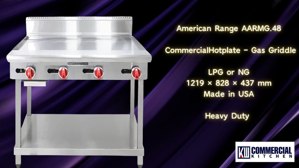 American Range AARMG.48 Gas Griddle – Heavy Duty Cooking | LPG/NG