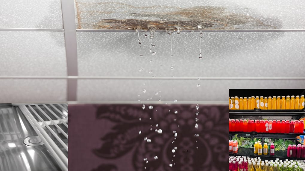 Commercial fridge leaking water troubleshooting in Australia
