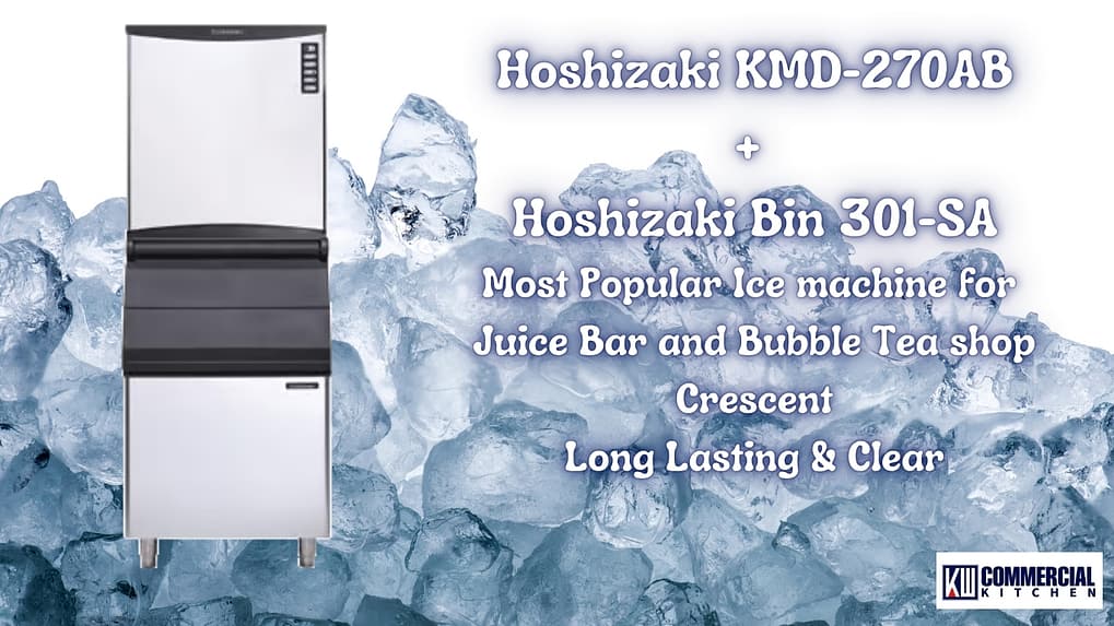 Hoshizaki KMD-270AB Crescent Cube Ice Machine – Head Unit Only + 301-sa BIN