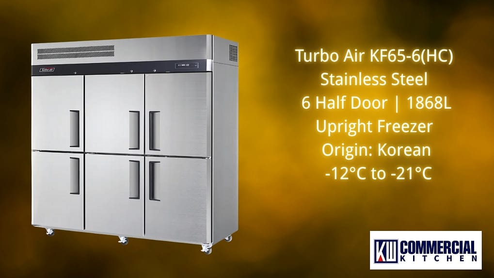 Turbo Air KF65-6(HC) Stainless Steel 6-Door Upright Freezer