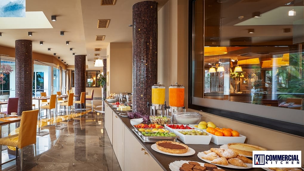 Australian hotel bar with Class 4 glass‑door display fridges holding top‑shelf drinks cold during peak service