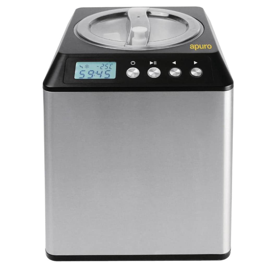Apuro CM289-A 2L Ice Cream Maker with Stainless Steel Body and Digital Control