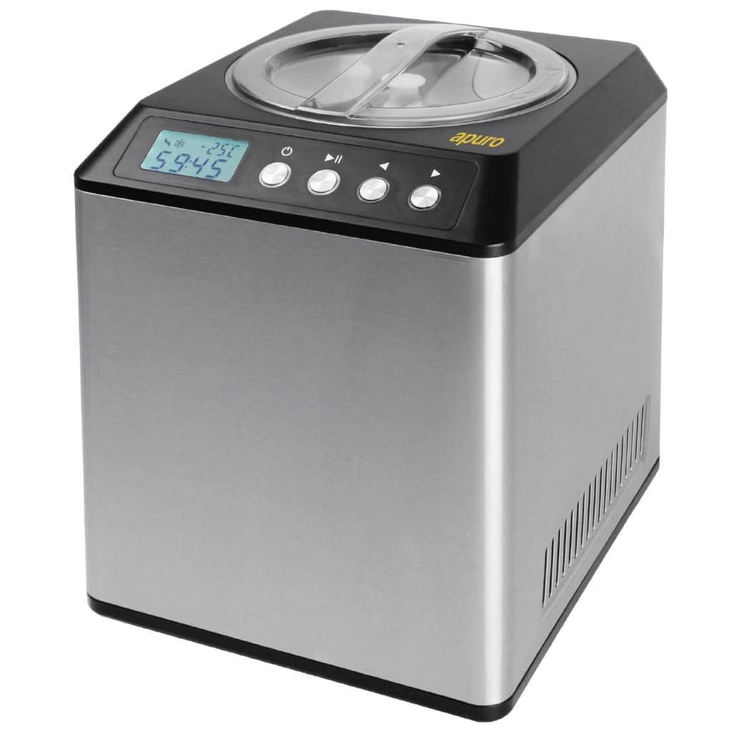 Apuro CM289-A Ice Cream Maker – 2L, Stainless Steel, No Pre-Freezing - Image 2