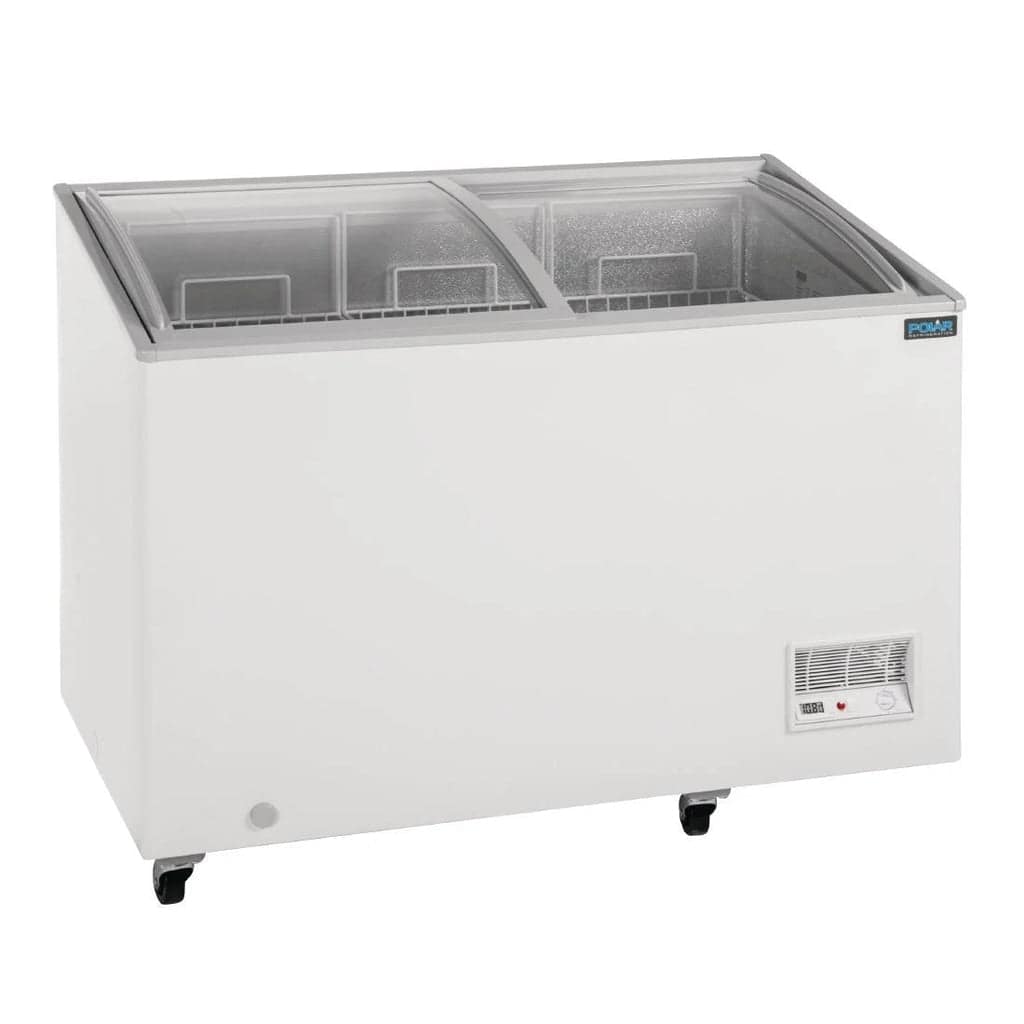 Polar GM499-A G-Series 270L Glass Lid Display Chest Freezer – Ideal for Retail & Convenience Stores